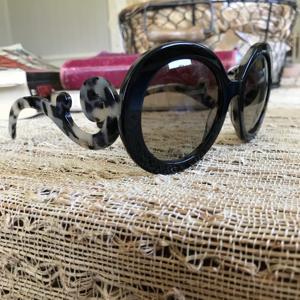 Authentic PRADA Baroque Havana Sunglasses